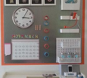 diy command central office message board, crafts, diy, how to, organizing, wall decor