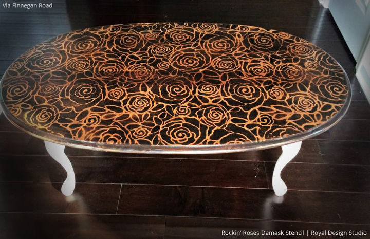 4 Out Of The Box Stenciled Table Top, Chalk Paint Table Top Ideas