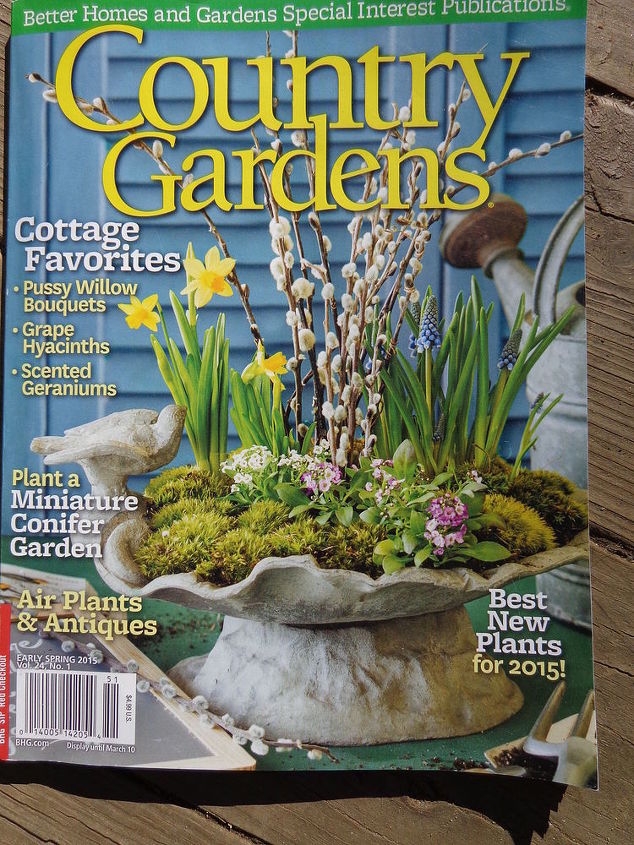 pussy willow bouquet, container gardening, flowers, gardening, Country Gardens Magazine Early Spring 2015