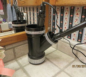 a bathroom must have easy to make blow dryer holder, bathroom ideas, crafts, how to, repurposing upcycling, This is mine