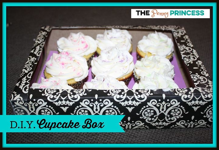d i y cupcake box, crafts, how to, repurposing upcycling