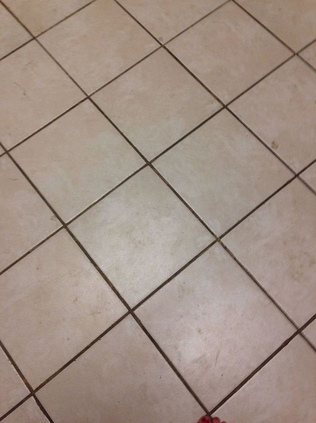 q staining floor tiles, painting, tile flooring, tiling