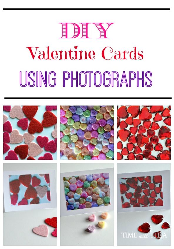 tarjetas de san valentn hechas a mano usando tu propia fotografa creativa