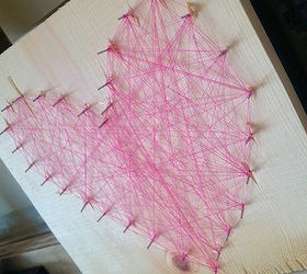 6 diy valentine s wood projects that are quick easy to make, 2 DIY String Art