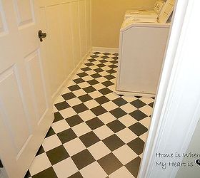 painting linoleum floors, flooring, how to, laundry rooms, painting, tile flooring