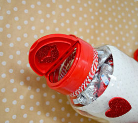 easy valentine s day gift hershey kisses jar, crafts, how to, repurposing upcycling, seasonal holiday decor, valentines day ideas