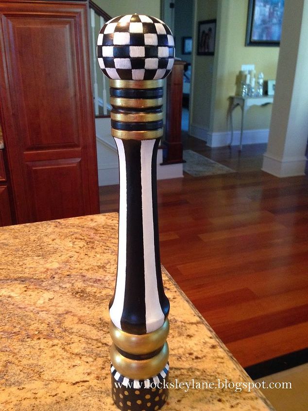 painting a pepper grinder with a mackenzie child feel, crafts, how to, kitchen design