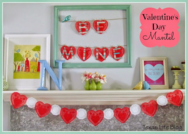 non traditional valentine s day mantel, crafts, fireplaces mantels, seasonal holiday decor, valentines day ideas