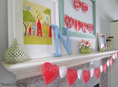 non traditional valentine s day mantel, crafts, fireplaces mantels, seasonal holiday decor, valentines day ideas