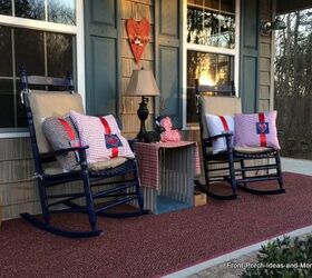 diy sweet valentine porch decor, crafts, outdoor living, porches, seasonal holiday decor, valentines day ideas