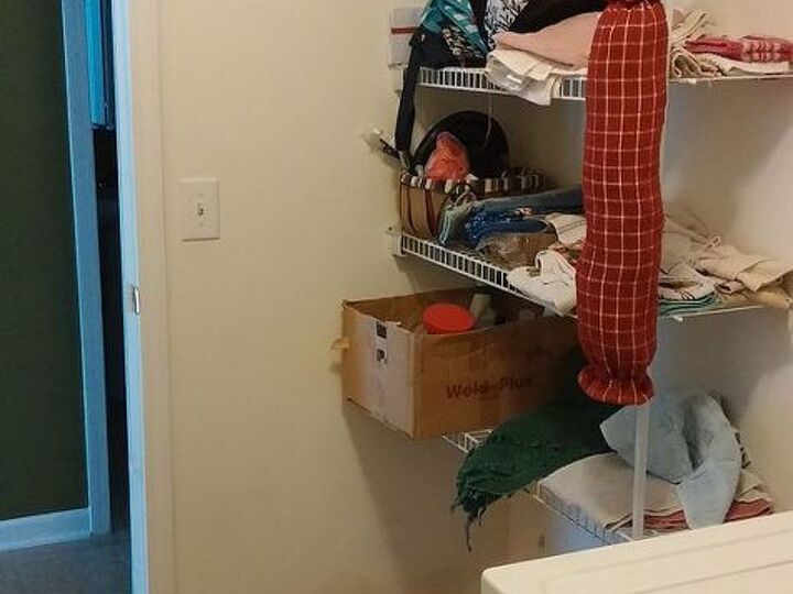 q ideas for cheap laundry room make over, home improvement, laundry rooms, Beginning left side of laundry room
