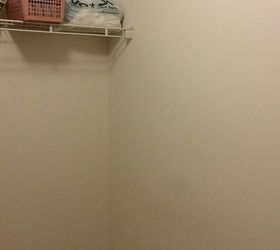 q ideas for cheap laundry room make over, home improvement, laundry rooms, Far right corner There is a wall on the left side with Fuse panel and the door opens to that side of the room as well
