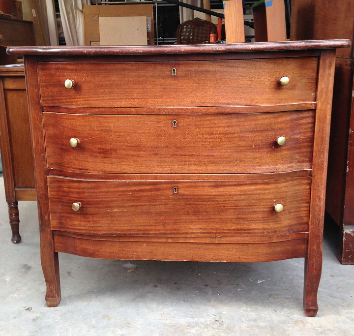 Antique Dresser Makeover With Veneer Removal Hometalk