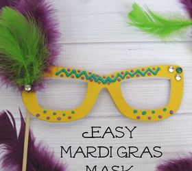easy mardi gras mask, crafts, how to, seasonal holiday decor