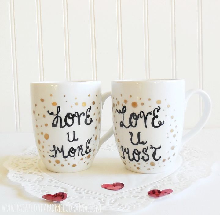 diy painted coffee cups, crafts, seasonal holiday decor, valentines day ideas