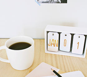 diy desk calendar, crafts, home office, how to, organizing