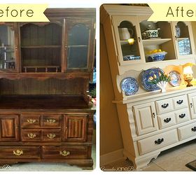 craigslist hutch makeover with chalk paint, chalk paint, painted furniture