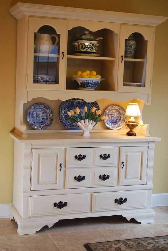 craigslist hutch makeover with chalk paint, chalk paint, painted furniture