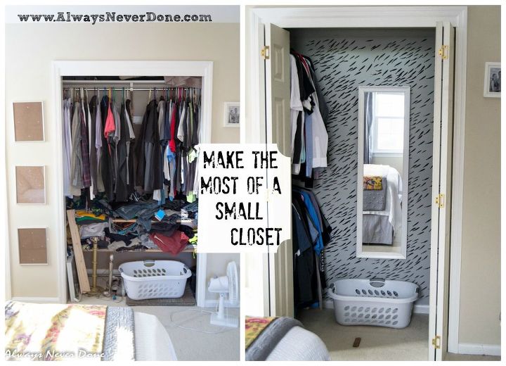 Make The Most Out of a Small Closet Hometalk Make The Most Out of a Small Closet Hometalk