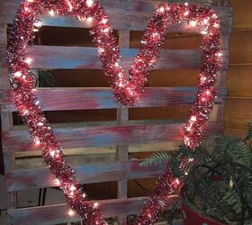 repurposed pallet valentine craft, crafts, pallet, repurposing upcycling, seasonal holiday decor, valentines day ideas