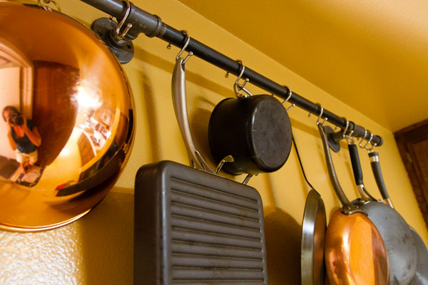 DIY Pot Rack With Pipes From Home Depot | Hometalk