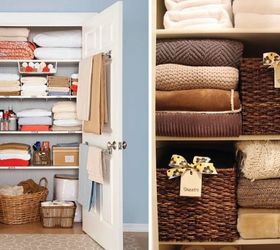 organized linen closet inspiration, closet, organizing
