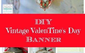 DIY Vintage Valentine's Day Banner