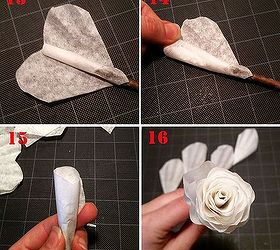 diy valentine centerpiece upcycled coffee filter flowers tutorial, crafts, how to, seasonal holiday decor, valentines day ideas