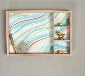 Create an Easy Marbled Wall Decor From a Wooden Toy Box Hometalk