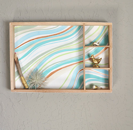 create an easy marbled wall decor from a wooden toy box, crafts, repurposing upcycling, wall decor