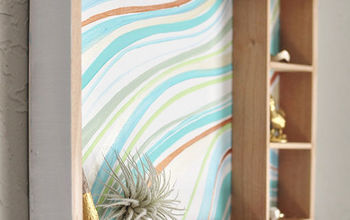 Create an Easy Marbled Wall Decor From a Wooden Toy Box