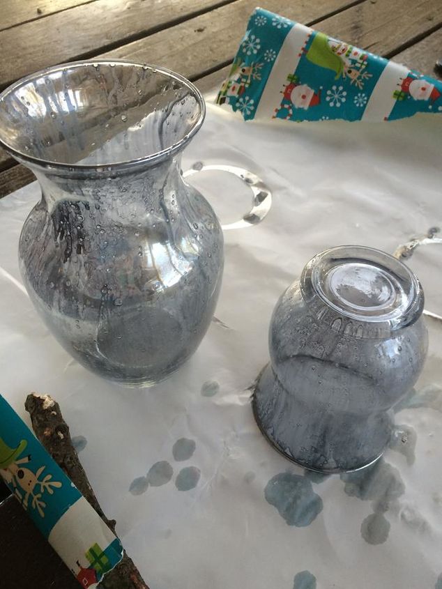 diy transforma recipientes de vidrio lisos en vidrio de mercurio embellecido
