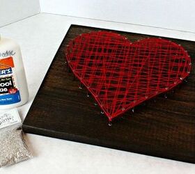 diy heart string art and epic fail, crafts, how to, seasonal holiday decor, valentines day ideas