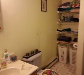 need ideas on what to put on maller bathroom walls