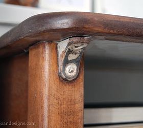 vintage school desk gets modern makeover, painted furniture