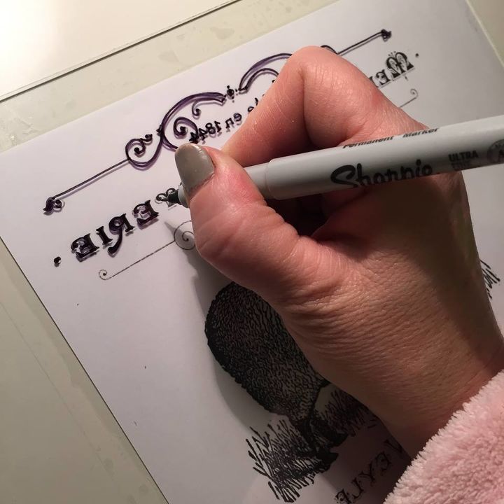 diy tracing on glass tutorial, crafts, home decor, how to, wall decor