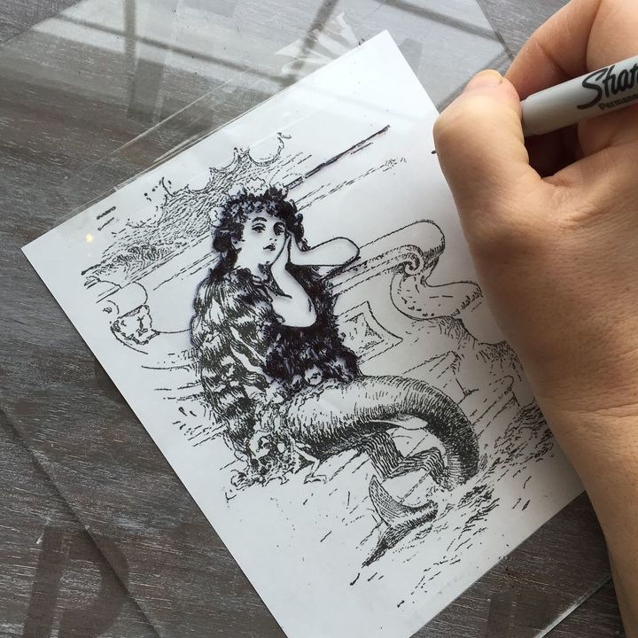 diy tracing on glass tutorial, crafts, home decor, how to, wall decor