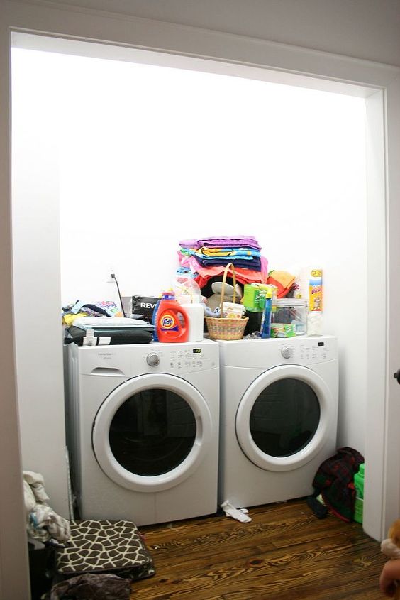 budget laundry room makeover, home improvement, laundry rooms, organizing, shelving ideas, storage ideas