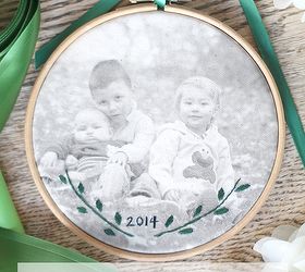 embroidered photo transfer, crafts, how to, reupholster
