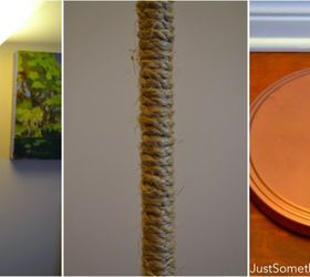 copper and sisal ikea lamp hack, crafts, lighting