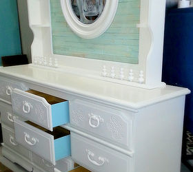 upcycled 80 s dresser, how to, painted furniture, repurposing upcycling, shabby chic