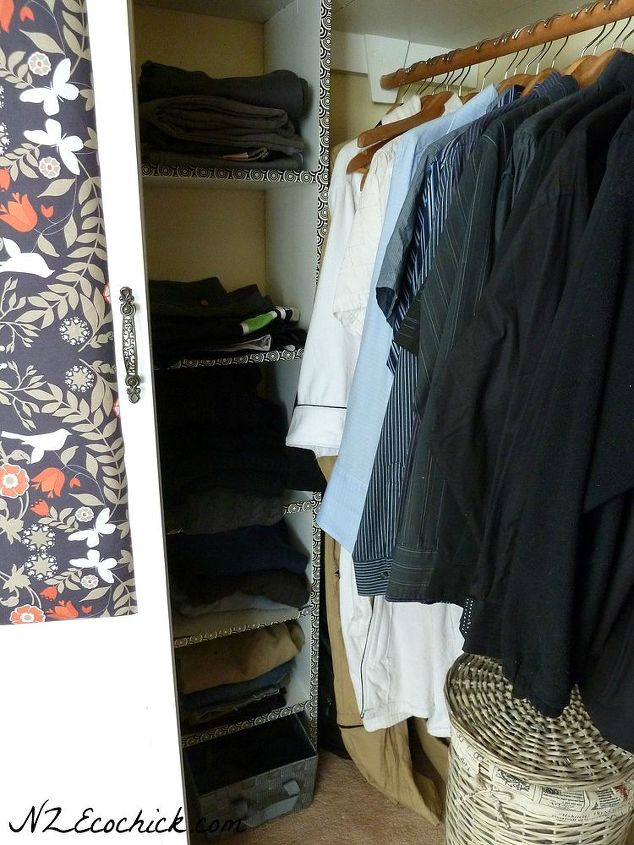 cheap wardrobe redo, bedroom ideas, closet, organizing