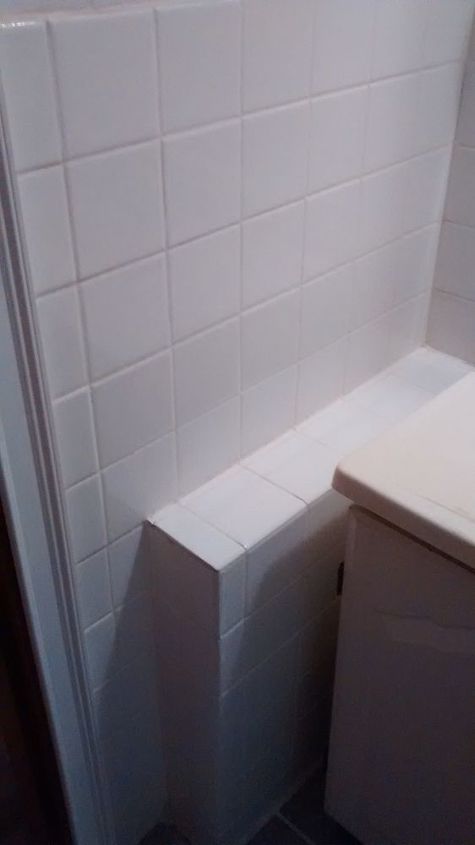 q creative idea to hide heating box in bathroom, bathroom ideas, home improvement, hvac, small bathroom ideas, Different angle to show how it is in relation to door and vanity