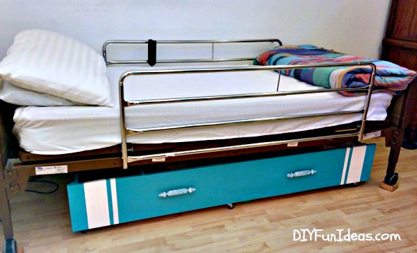 genio bajo la cama de almacenamiento upcycle