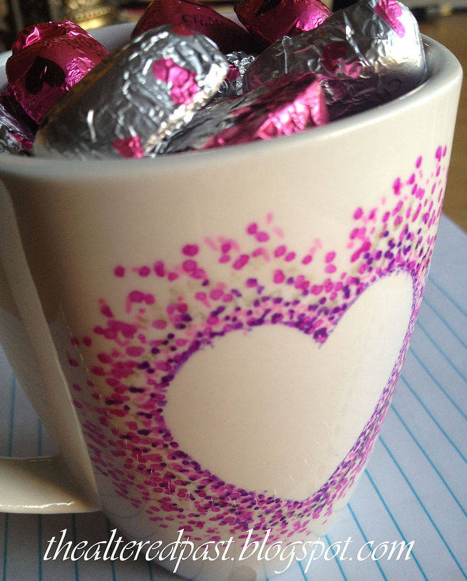 easy and quick valentine s day gift sharpie decorated mug, crafts, how to, seasonal holiday decor, valentines day ideas