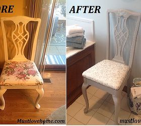 dy musical chair makeover, painted furniture, reupholster