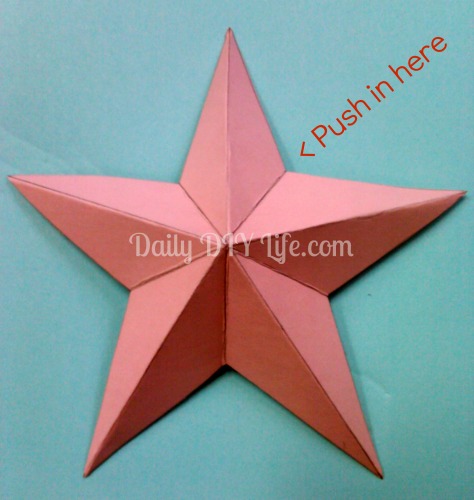 diy paper craft rustic 3 d paper stars, crafts, how to