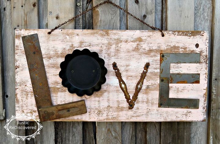 junkie rustic love sign, crafts, rustic furniture, seasonal holiday decor, valentines day ideas
