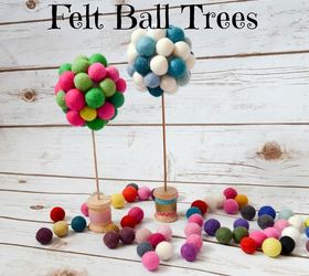Felt Ball Trees Hometalk