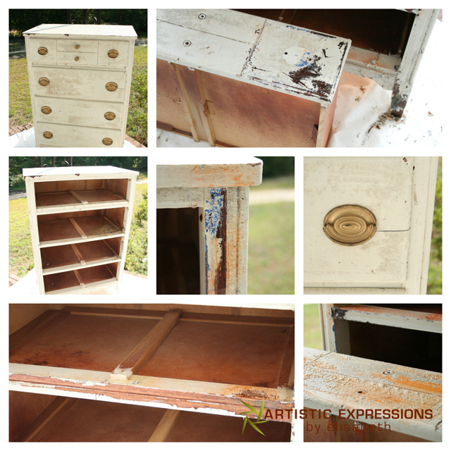 refinishing a chest of drawers, painted furniture, repurposing upcycling